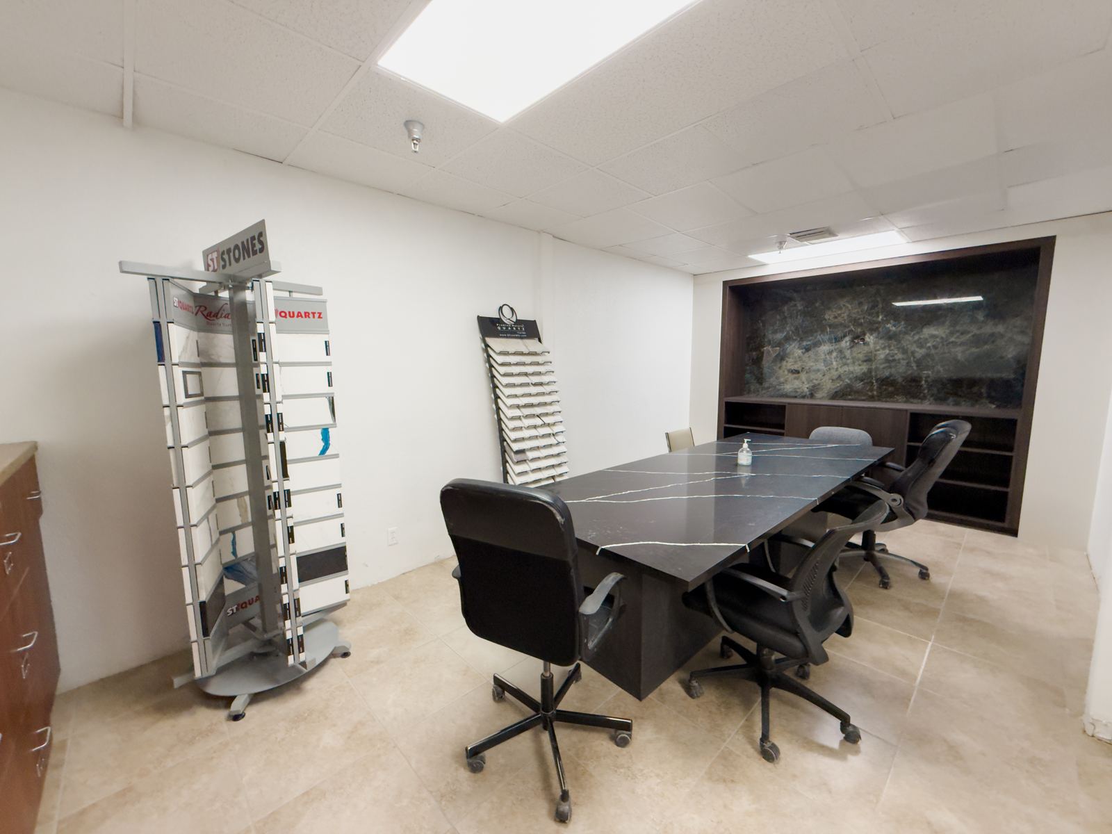 Conference room with stone table