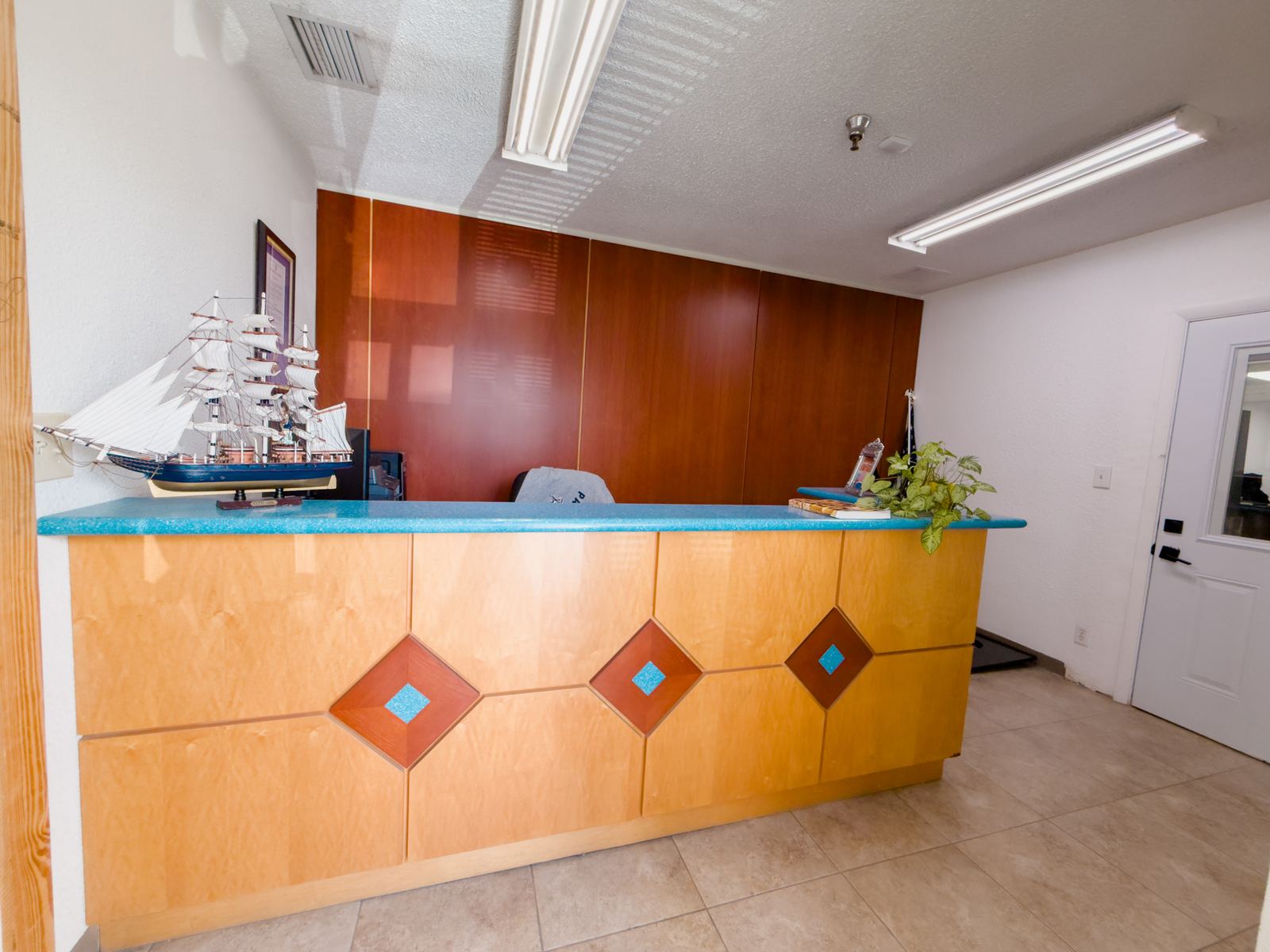 Office reception detail