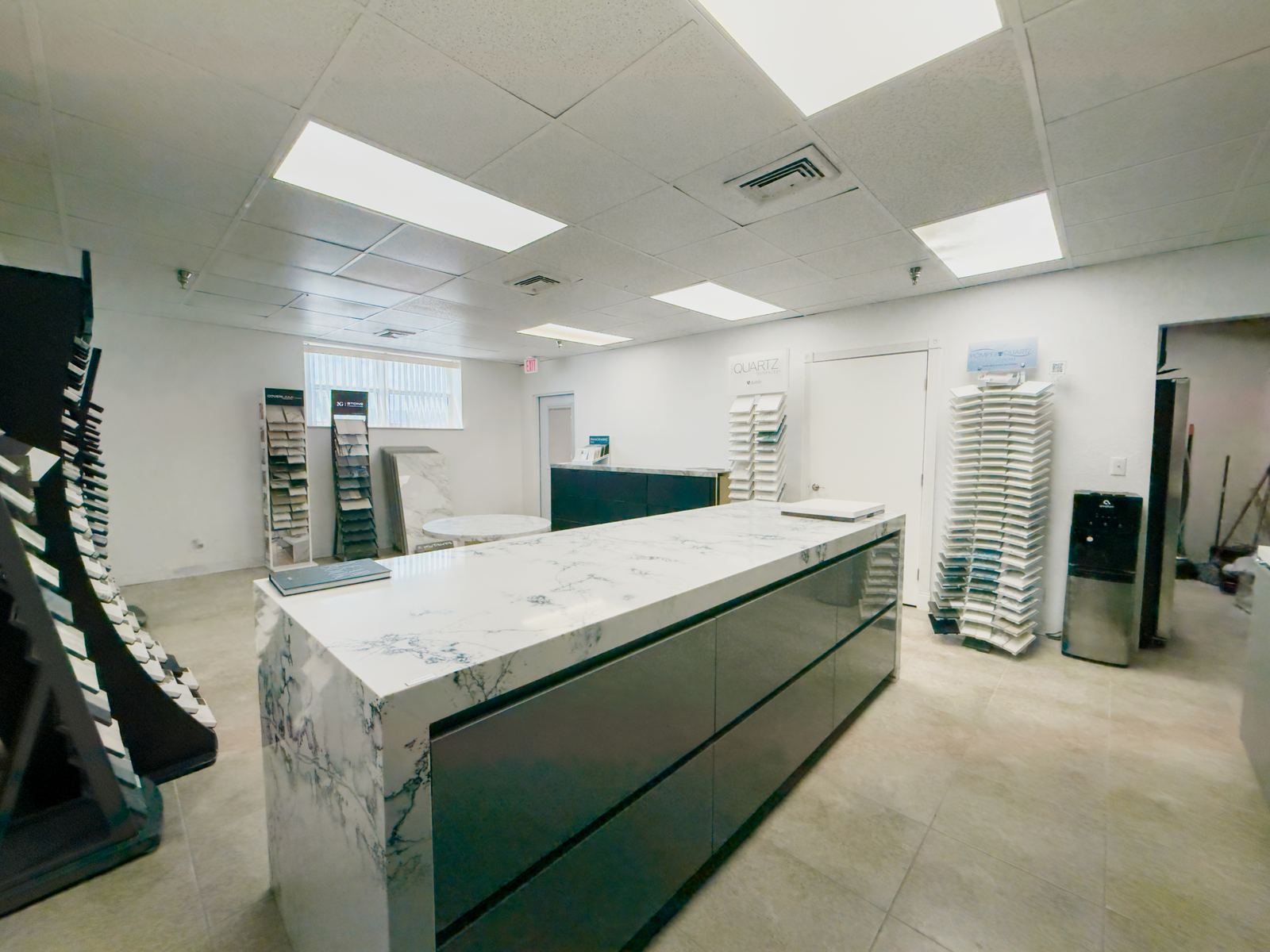 Quartz showroom counter